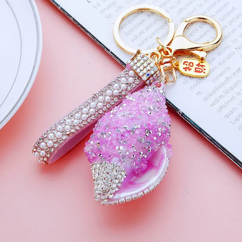 Pearl Conch Keychain