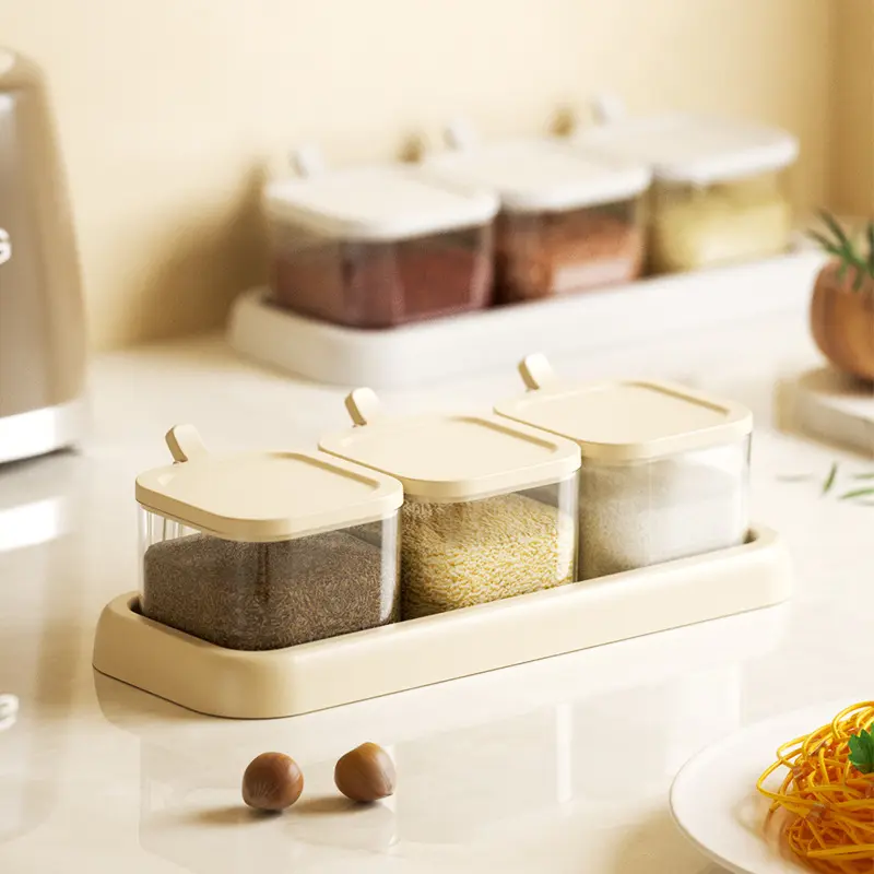 Cream White Seasoning Box