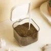 Modern Minimalist Cream White Seasoning Box with Handle - Thumbnail Image 2