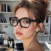 Premium Anti-Blue Light Square Fashion Eyeglass Frames - Thumbnail Image 2