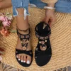 Bohemian Beaded Breathable Flat Casual Beach Sandals - Thumbnail Image 2