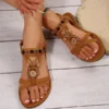 Bohemian Beaded Breathable Flat Casual Beach Sandals - Thumbnail Image 3