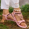 Bohemian Beaded Breathable Flat Casual Beach Sandals - Thumbnail Image 4