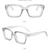 Premium Anti-Blue Light Square Fashion Eyeglass Frames - Thumbnail Image 5