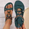 bohemian flat sandals bd