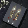 Bohemian Long Tassel Drop Earrings - Thumbnail Image 8