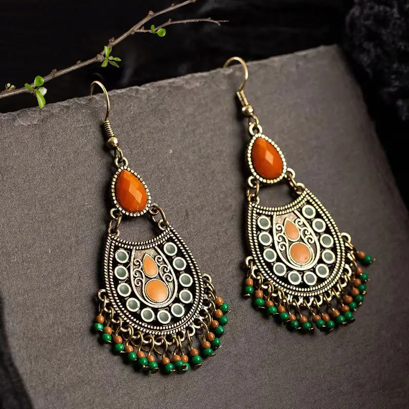 Boho Fringe Tassel Earrings