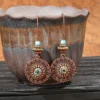 Vintage Fashion Bohemian Style Hand-made Tassel Earrings Original Design Heart-shaped Geometric Earrings Feather Earrings - Thumbnail Image 5