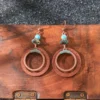 Vintage Fashion Bohemian Style Hand-made Tassel Earrings Original Design Heart-shaped Geometric Earrings Feather Earrings - Thumbnail Image 4