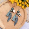 Bohemian Long Tassel Drop Earrings - Thumbnail Image 3