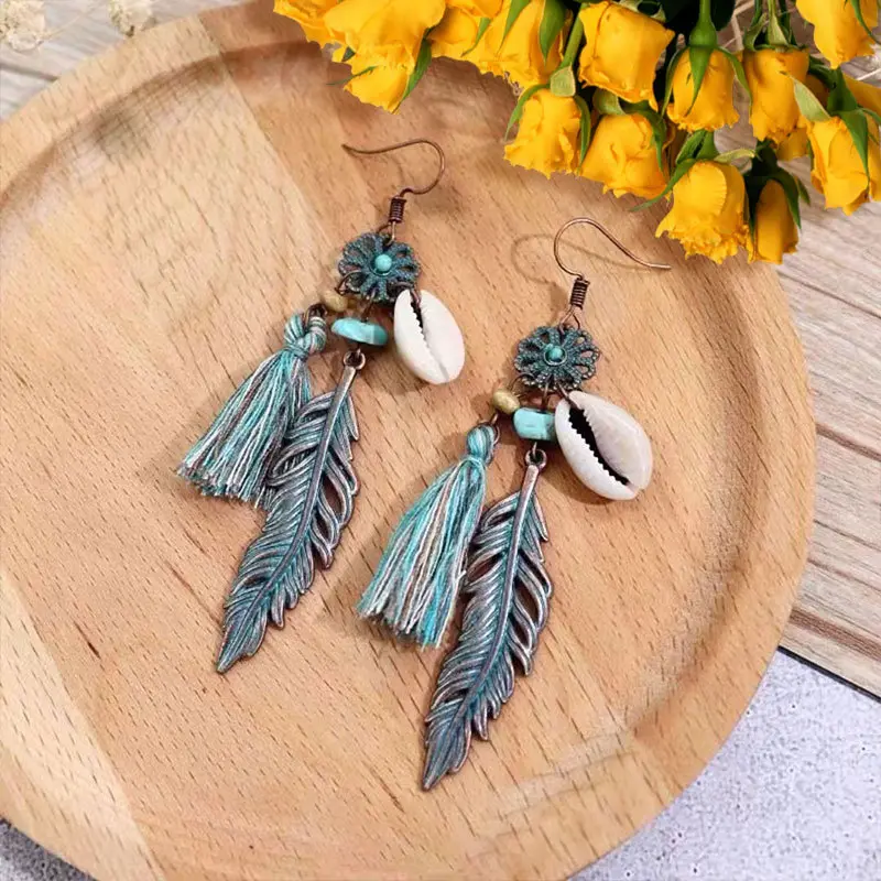 Bohemian Long Tassel Drop Earrings - Image 3